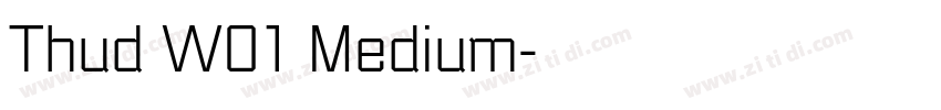 Thud W01 Medium字体转换